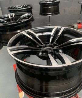 Wheels repaired in gloss black